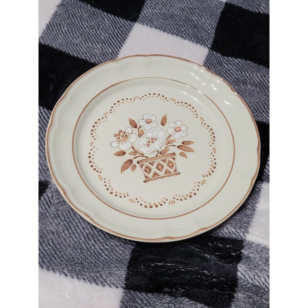 Mayblossom Salad Plate Stoneware Cumberland Stoneware Dishes Blossom Patterned
